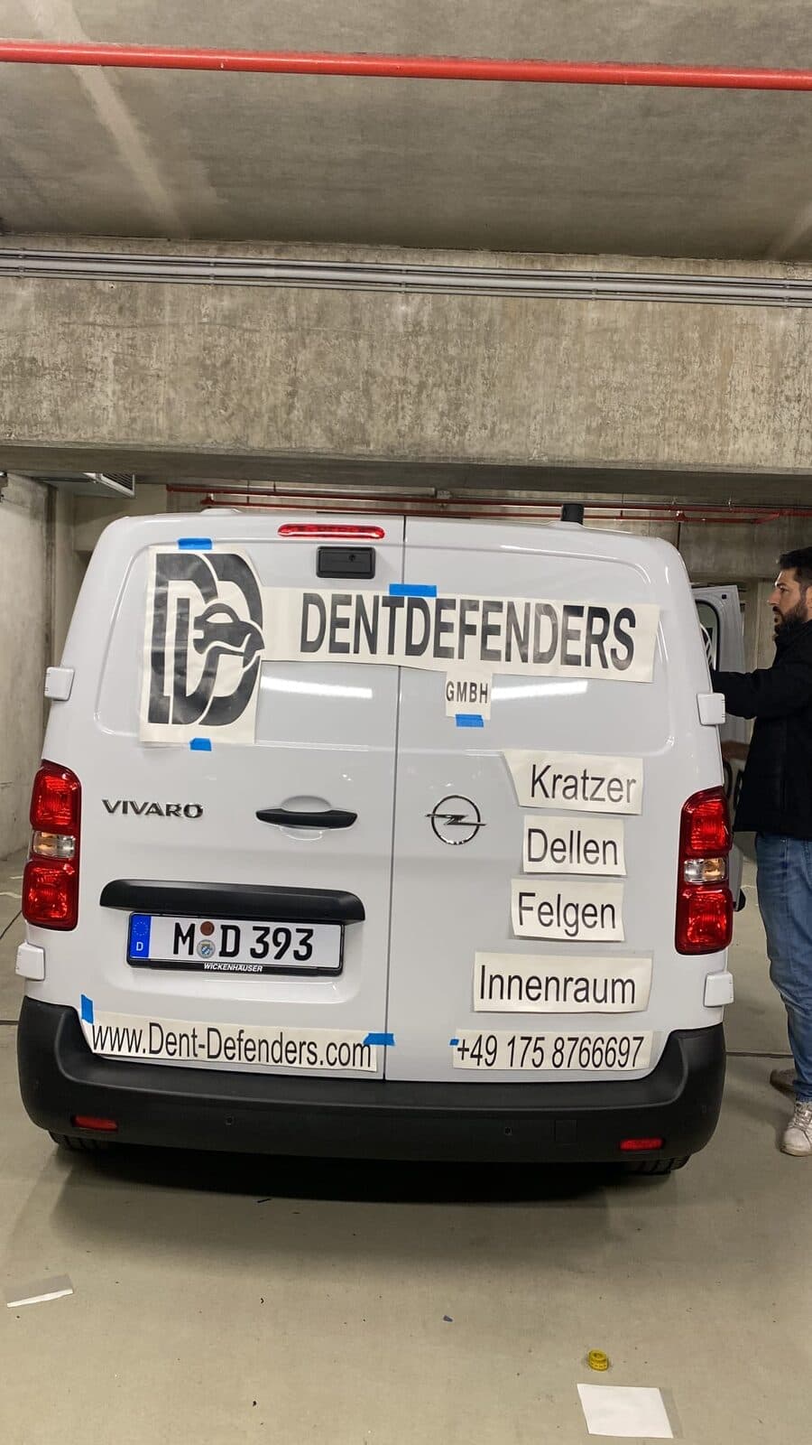 Beschriftungstechnik – Arbeitsbeispiel von DentDefenders